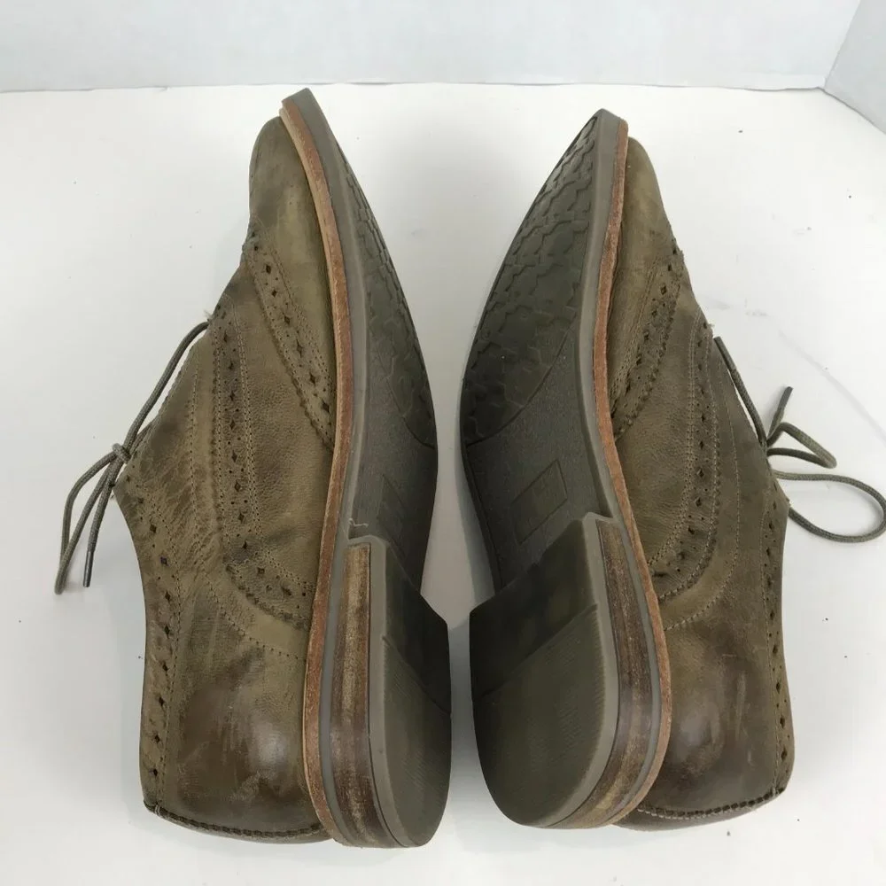 Ben Sherman Tan leather wing tip oxford US 9.5 EU 42.5
